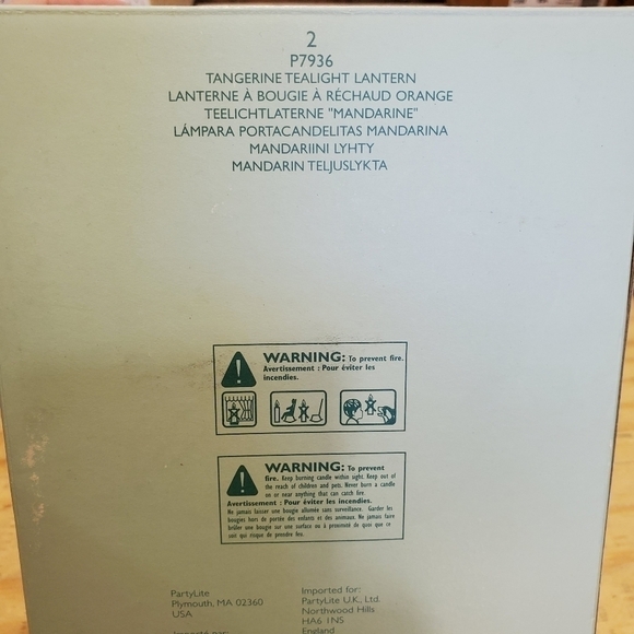 NIB Partylite Tangerine Tealight lantern P7936 (2 available) - Picture 7 of 7